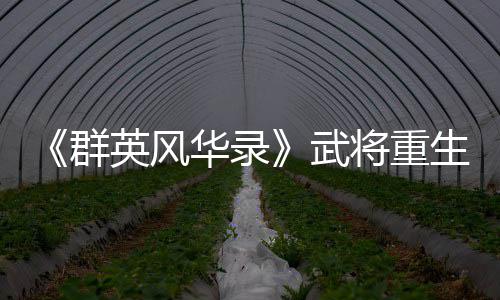 《群英风华录》武将重生方法 群英  合理利用重生功能