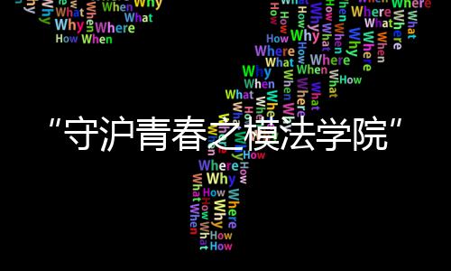 “守沪青春之模法学院”游学营在沪举行 为青少年健康成长保驾护航 提升法治意识和修养