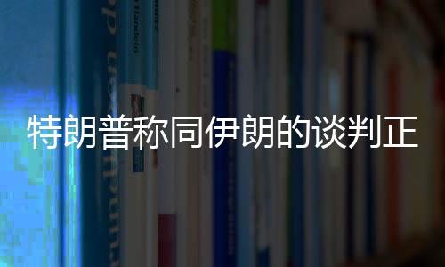 特朗普称同伊朗的谈判正通过电话进行 过电美伊一直在进行对话