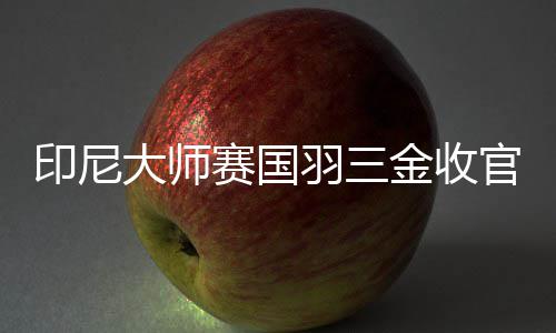 印尼大师赛国羽三金收官，中国男双柳暗花明，女双混双后继乏人 尤伯杯的大师苦痛近在眼前