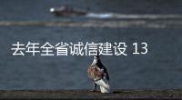 去年全省诚信建设 13万企业和个人被列“黑榜”