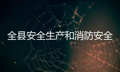 全县安全生产和消防安全工作会议召开 要突出抓好道路交通运输安全
