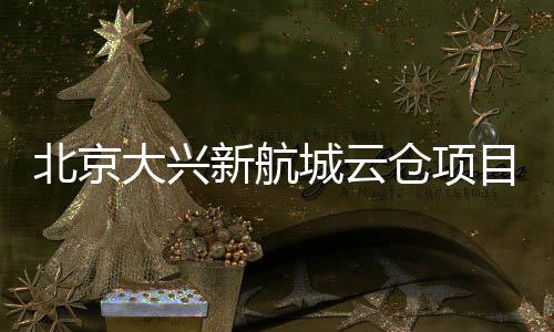 北京大兴新航城云仓项目实现首栋封顶 依托一站式供应链解决方案