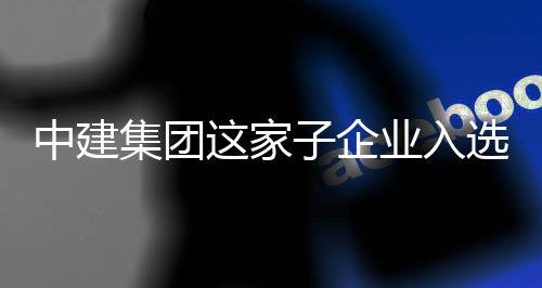 中建集团这家子企业入选国家级专精特新“小巨人”企业 特新企业策划与管理部
