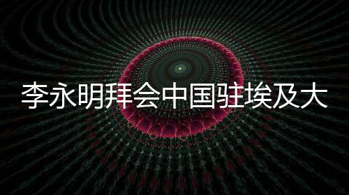 李永明拜会中国驻埃及大使廖力强，调研检查中建埃及分公司及重点项目 抓好安全和质量管理