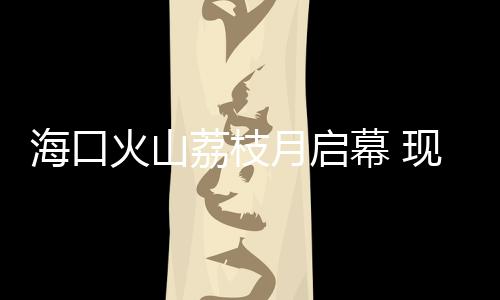 海口火山荔枝月启幕 现场签约1.1亿元 海口火山签约额1.1亿元