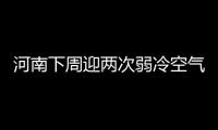 河南下周迎两次弱冷空气 周初全省将迎降水
