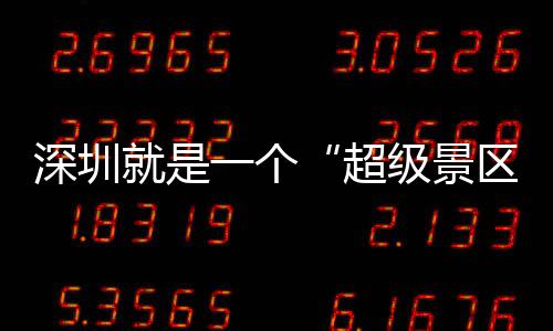 深圳就是一个“超级景区” 你的假期她承包了 假期从萌趣互动到动感电音