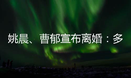 姚晨、曹郁宣布离婚：多年前已结束婚姻为子女未对外公布 结束鲜少公开谈论家庭生活