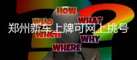  郑州新车上牌可网上挑号 预选成功需及时办理