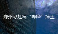 郑州彩虹桥“哗哗”掉土市民揪心 真相原来如此