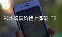 郑州鸡蛋价格上涨破“5” 不到一个月涨两成