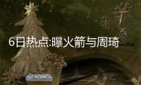6日热点:曝火箭与周琦完成会面 篮网新季遭看衰
