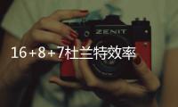 16+8+7杜兰特效率跳水 手感不佳他用传球助勇士