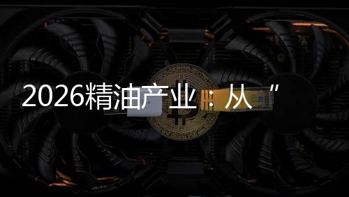 2026精油产业：从“资源驱动”到“技术+生态”的范式重构 这类企业不仅符合政策导向