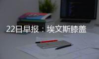 22日早报：埃文斯膝盖手术 海沃德预测东西冠军